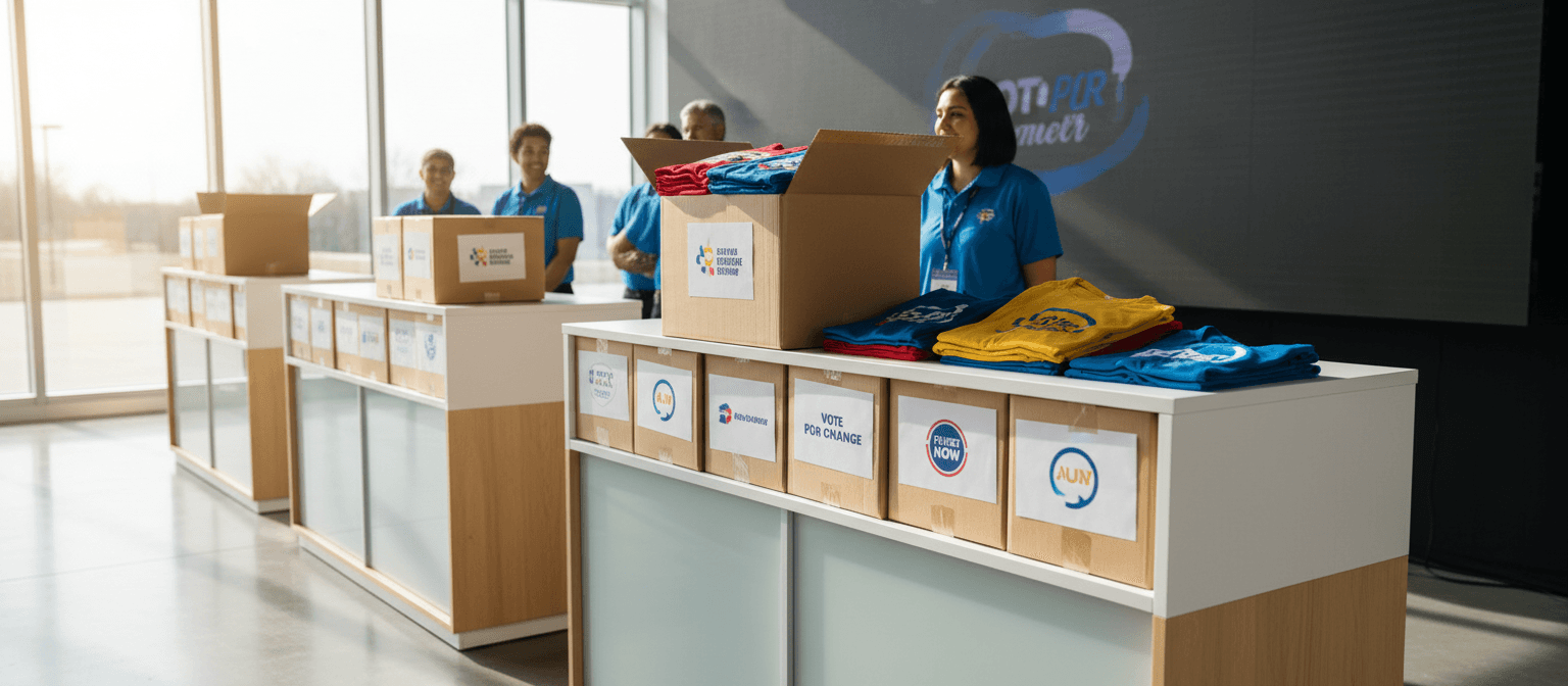 Custom event and campaign merchandise apparel