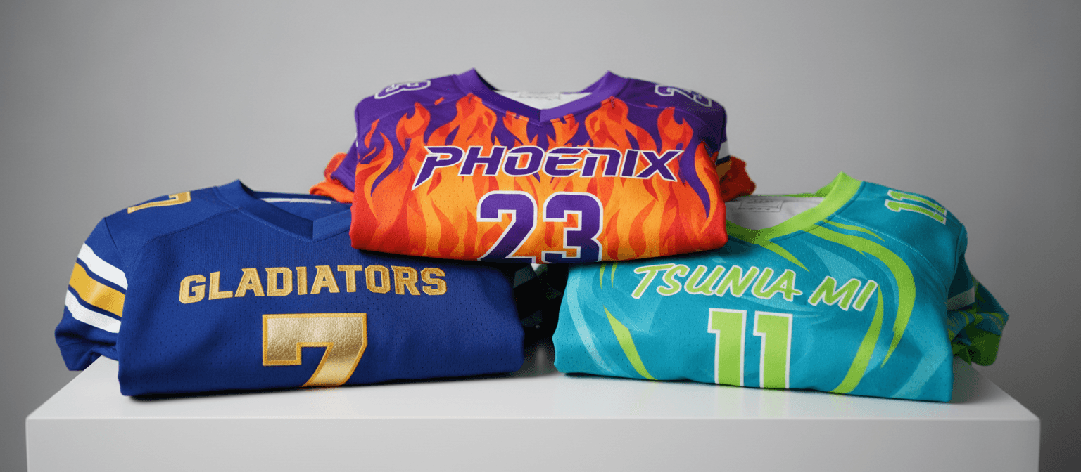 Custom sports jerseys and teamwear for athletic performance