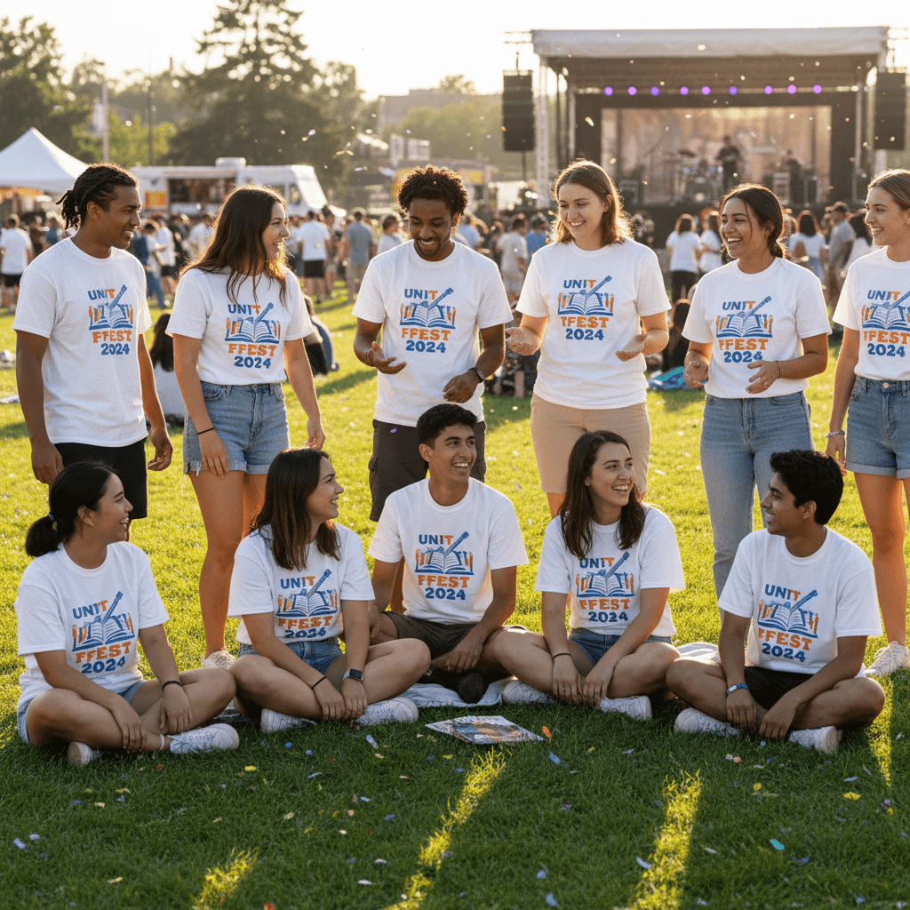 College fest custom t-shirts